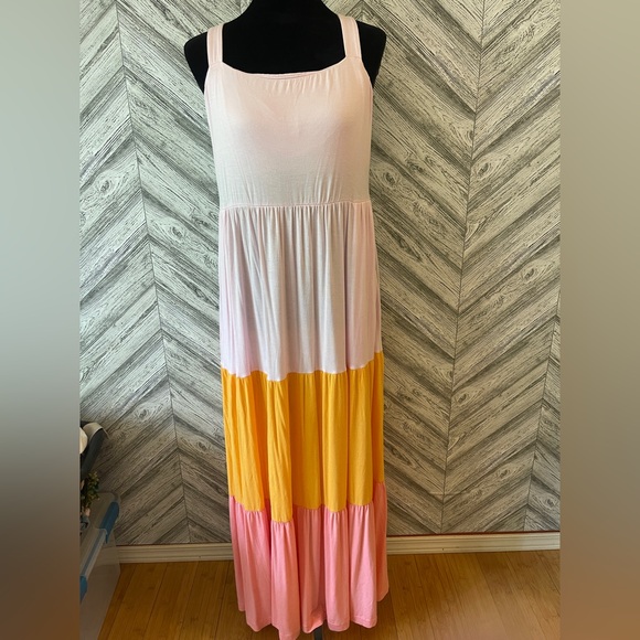 Soma Dresses & Skirts - SOMA Blush Pink Maxi Dress, Built In Bra, size L